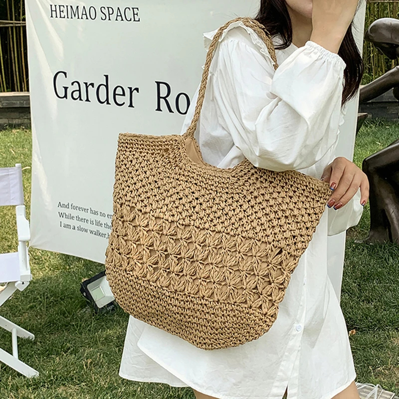 Women Bags Handmade - Casual Design Straw Weave Bags Trend