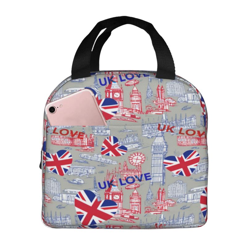Flag Of The UK Insulated Lunch - Women Bags In Uk 리뷰 및 가격