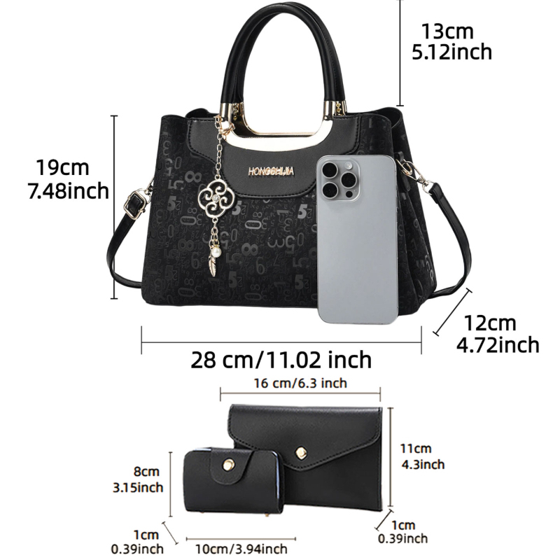 3-piece Fashion Women's Handba - Women Bags Luxury 리뷰 및 가격
