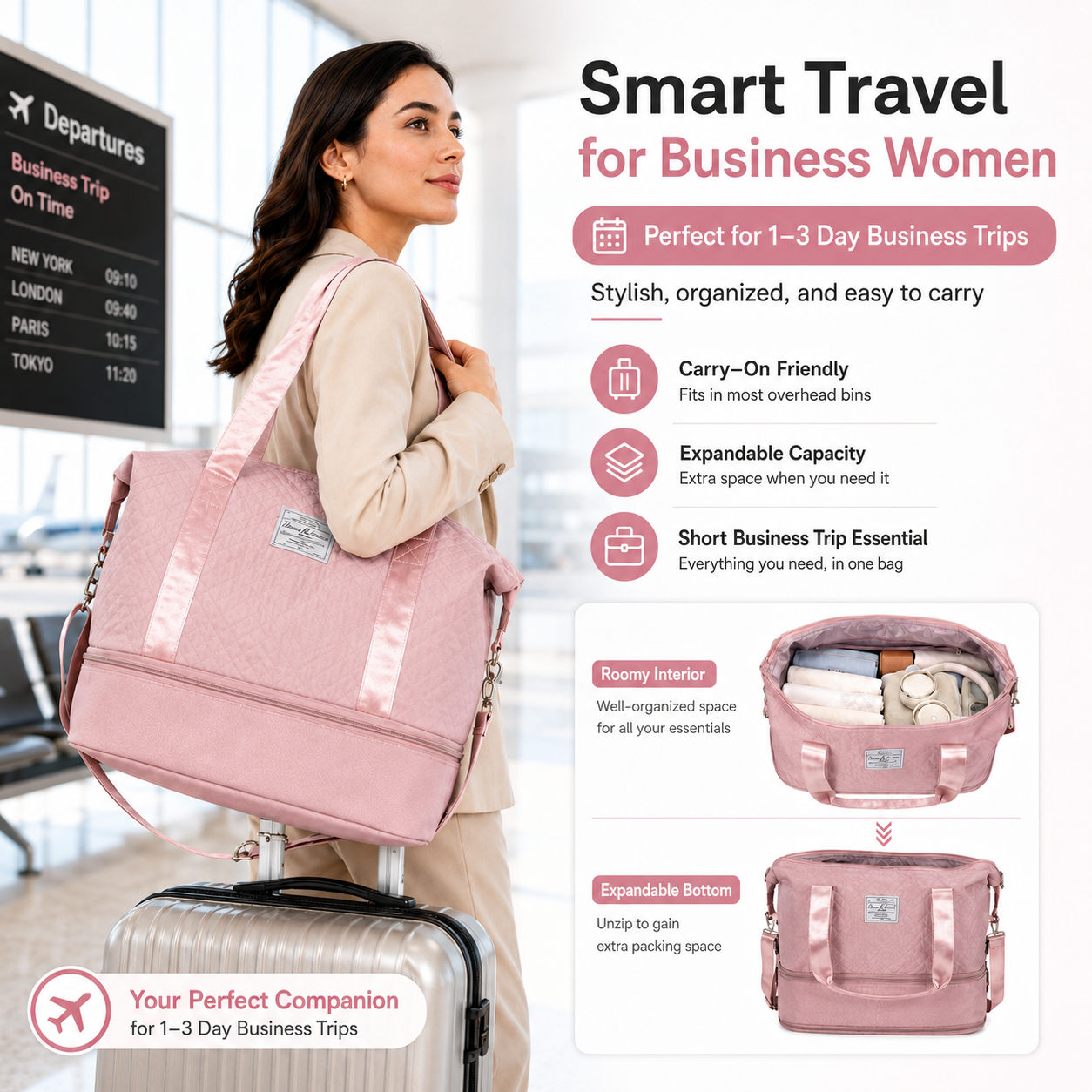 Women’s Business Travel Duffel - Women Bags Pk 리뷰 및 가격