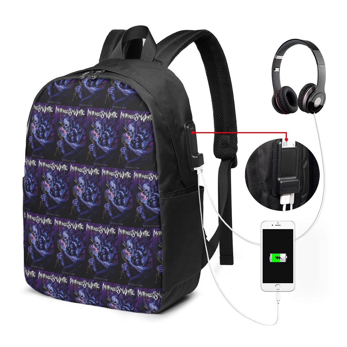 Motionless In White Backpack T - Women Bags College 리뷰 및 가격