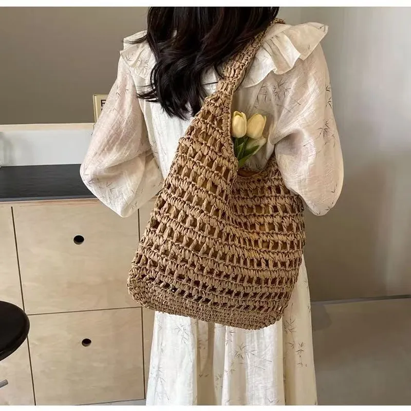 Hollow Woven Straw Tote Bag On - Women'S Bag 리뷰 및 가격