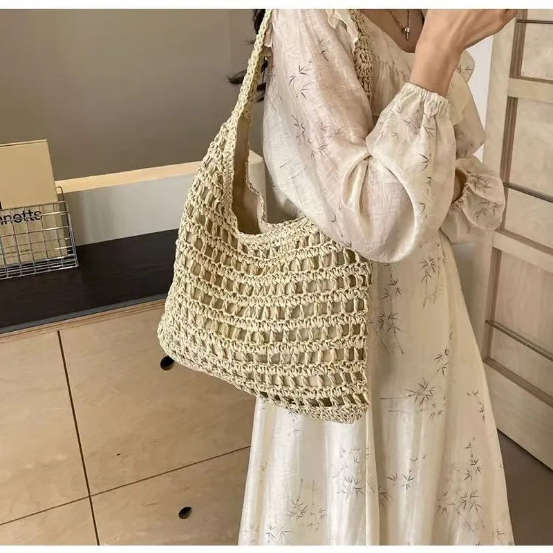 Hollow Woven Straw Tote Bag On - Women'S Bag 리뷰 및 가격