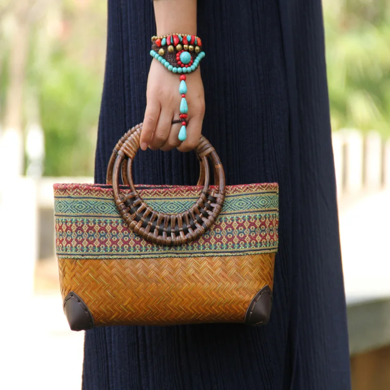 Retro Japanese Handmade Bamboo - Women Bags Vietnam 리뷰 및 가격