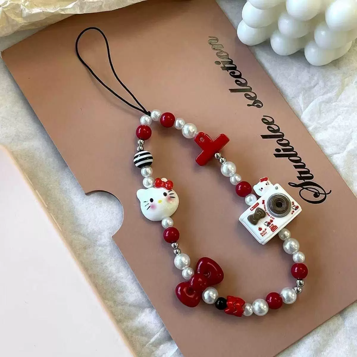Ins Sweet Kawaii Hello Kitty   - Women Bags Handmade 리뷰 및 가격