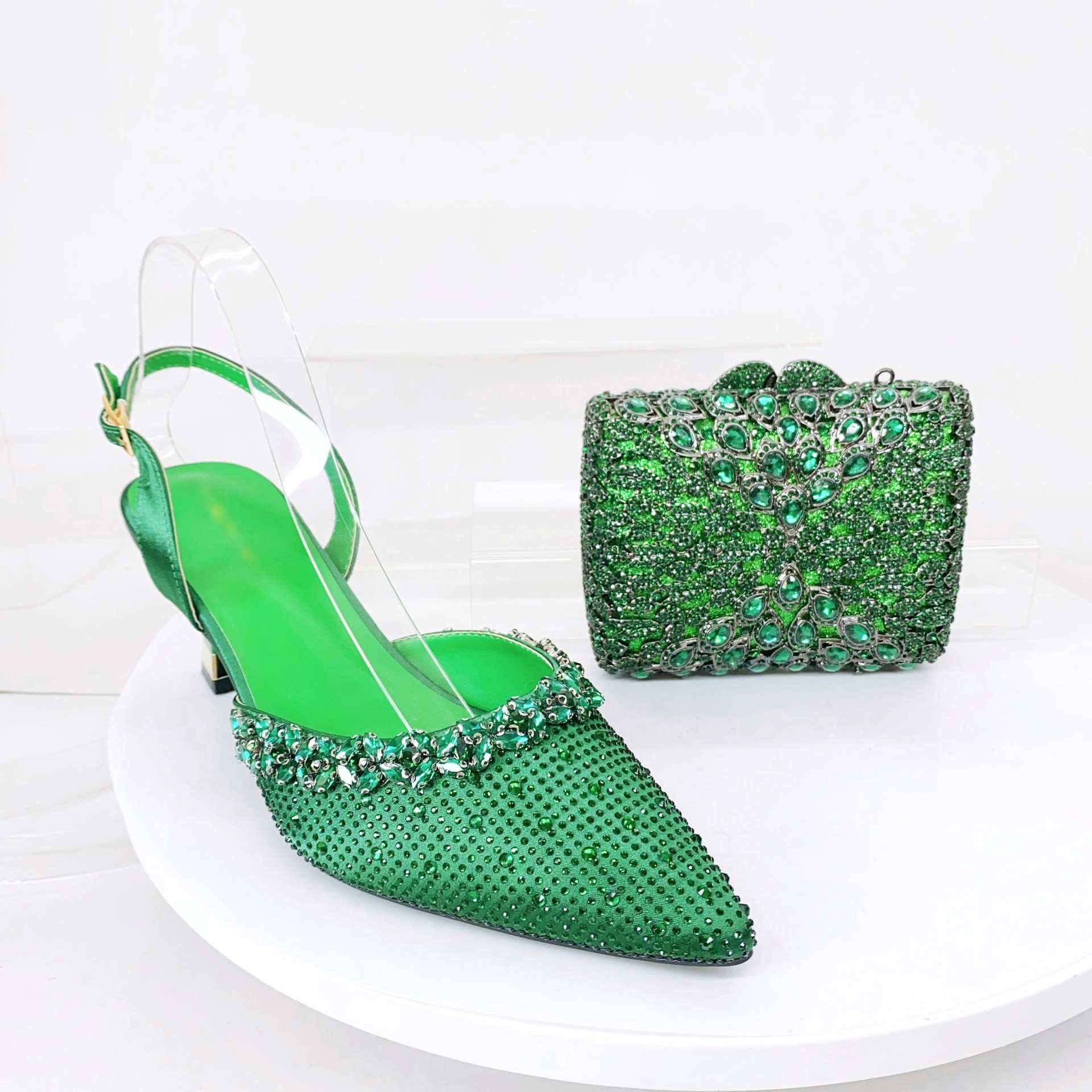 Bright Emerald Green Full Rhin - Women Bags Luxury 리뷰 및 가격