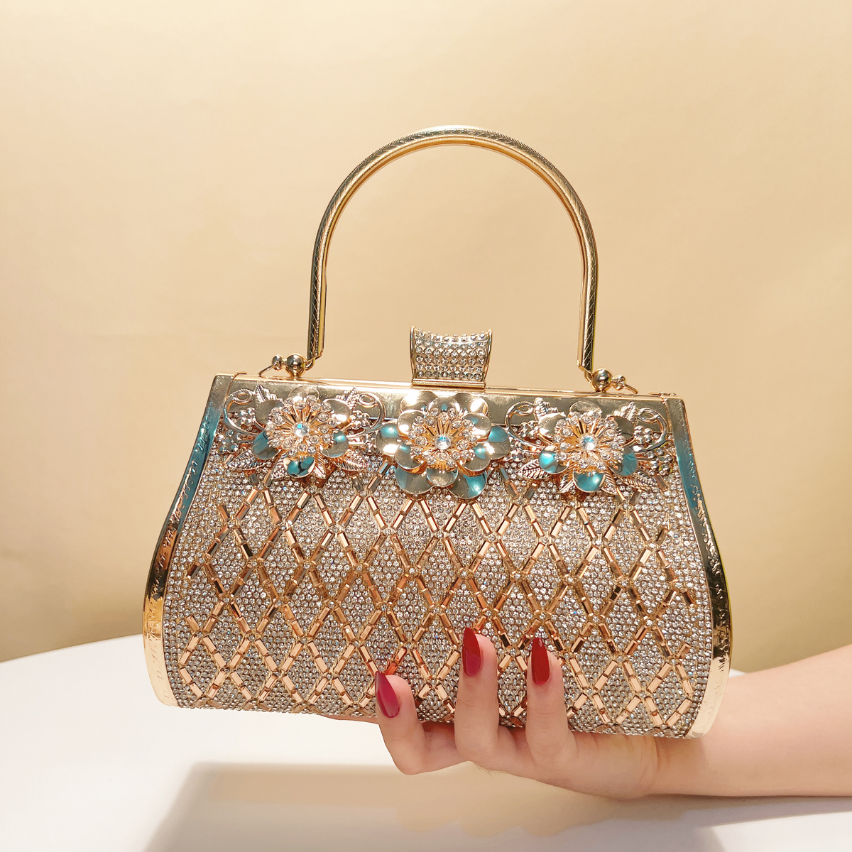 Bucket Design Women Clutch Bag - Women Bags Golden 리뷰 및 가격