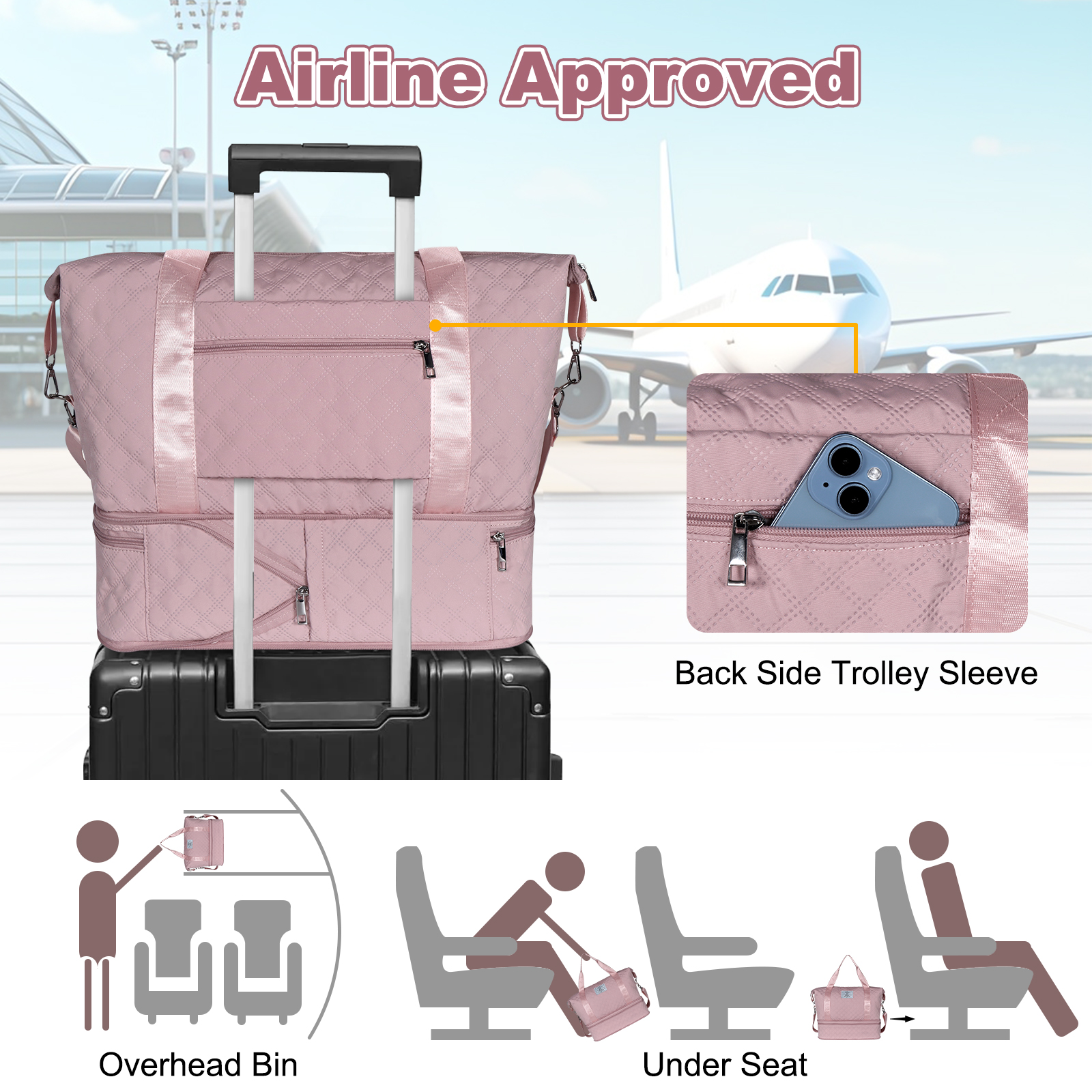 Geestock Travel Duffle Bag for - Women Bags Pk 리뷰 및 가격