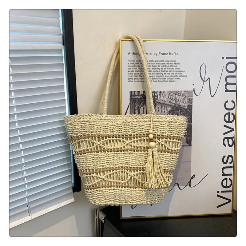 Hollow Woven Straw Shoulder Ba - Women Bags Handmade 리뷰 및 가격