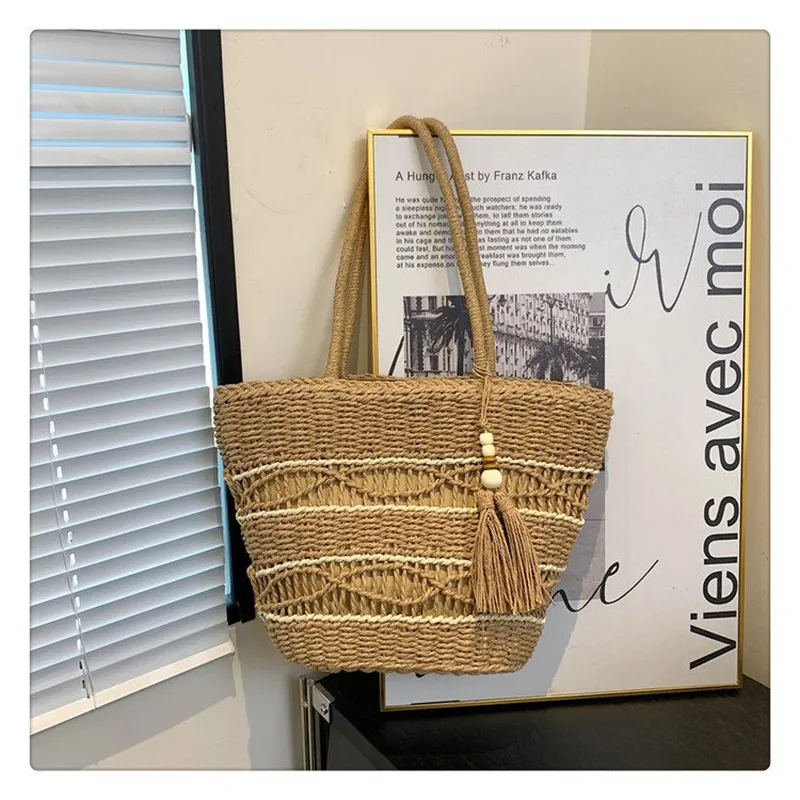 Hollow Woven Straw Shoulder Ba - Women Bags Handmade 리뷰 및 가격