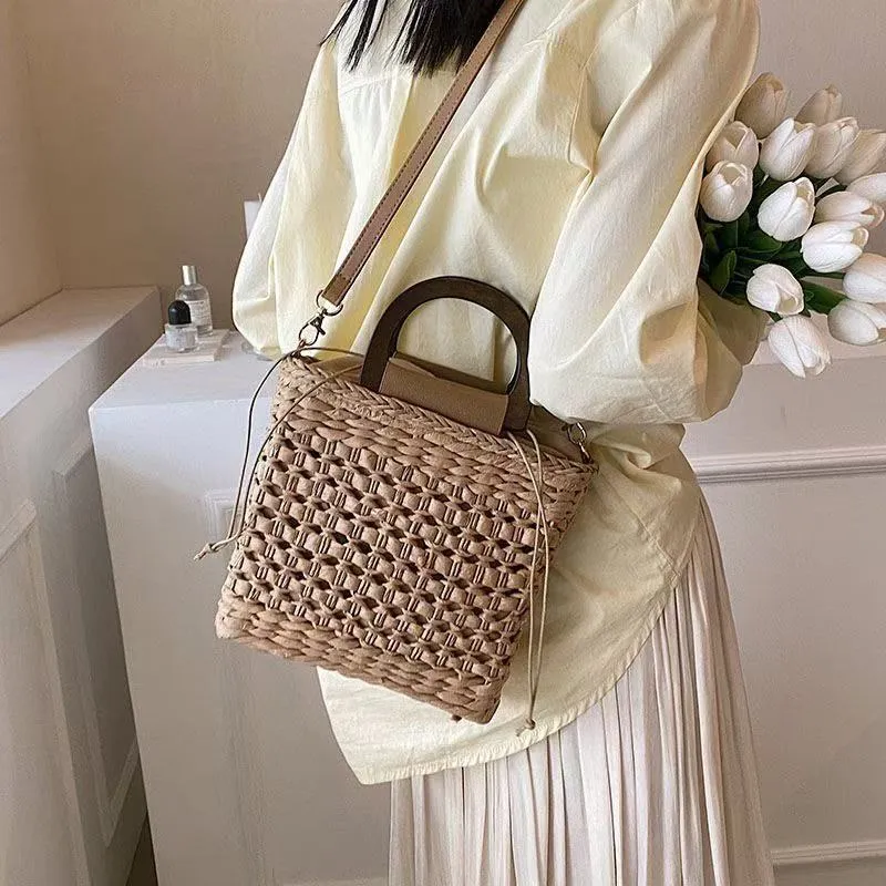 Woven Straw Handbag Large Capa - Women'S Bag 리뷰 및 가격
