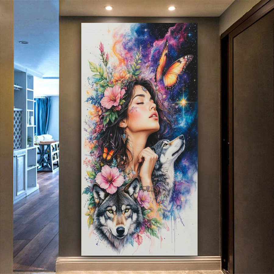 Fantasy Woman Wolf Large Size  - Women Bags Collection 리뷰 및 가격