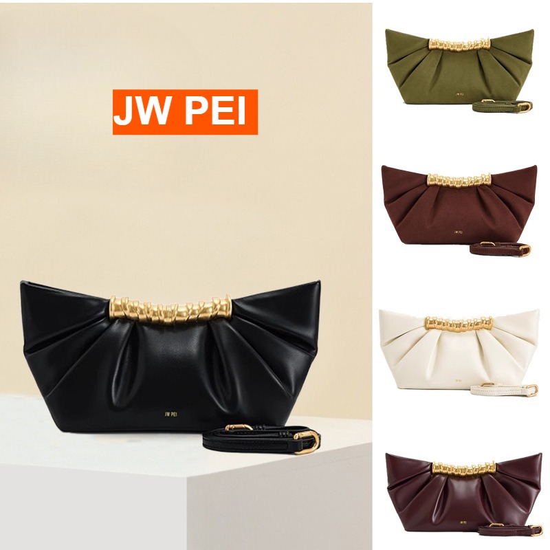 JW PEI Leia Pleated Clutch Met - Women Bags Jw Pei 리뷰 및 가격