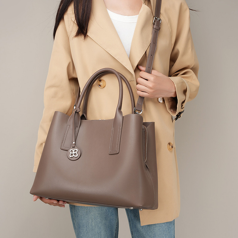 Women Black Genuine Leather St - Top Handle Structured 리뷰 및 가격