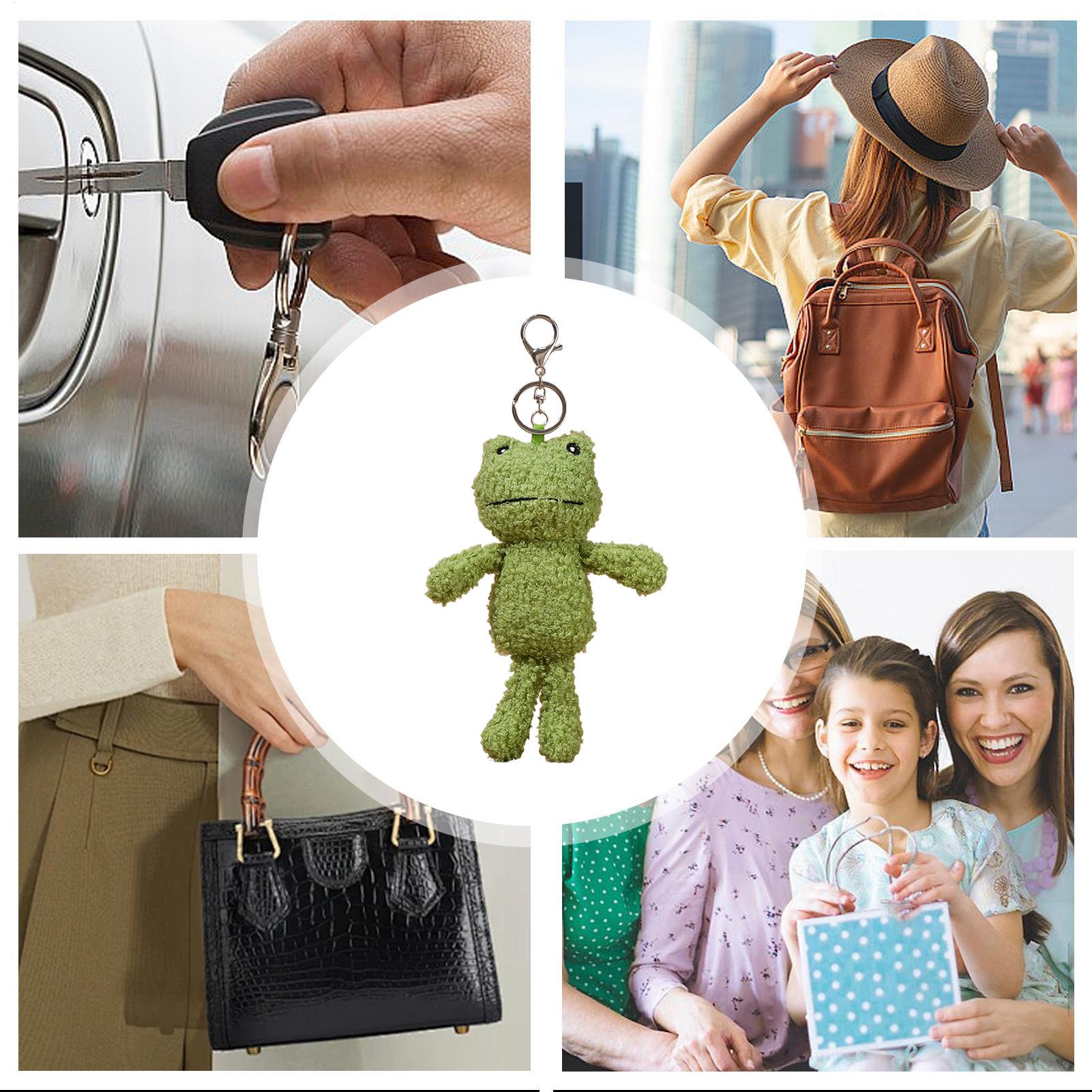 Plush Frog Keychain Bag Charm  - Women Bags Collection 리뷰 및 가격