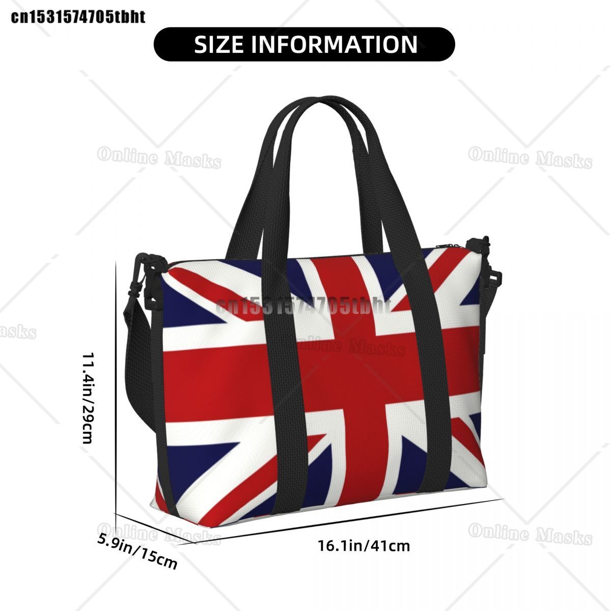 Union Jack Flag Of The UK Tote - Women Bags In Uk 리뷰 및 가격