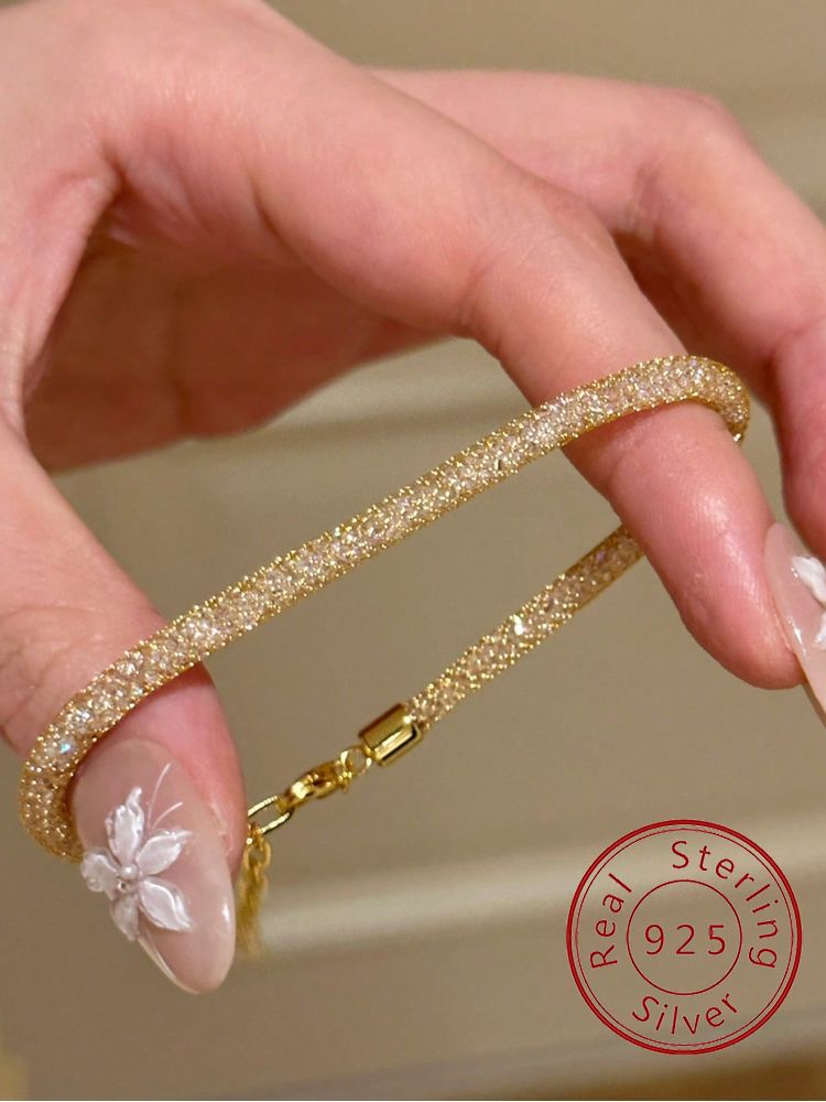 925 Sterling Silver Simple Fas - Women Bags Golden 리뷰 및 가격