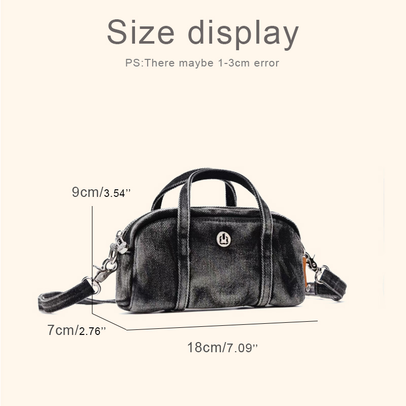 Korean Casual Mini Denim Box B - Women Bags Luxury 리뷰 및 가격