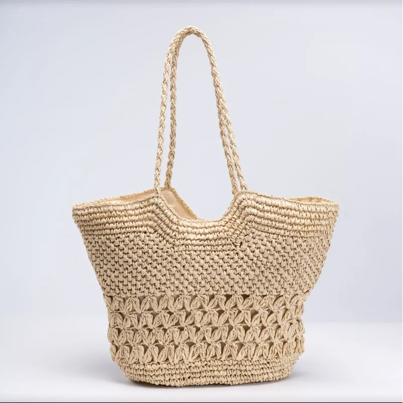 Hollow Woven Paper Rope Straw  - Women Bags Handmade 리뷰 및 가격