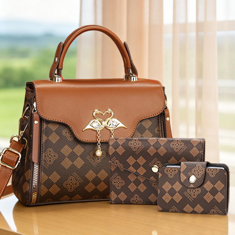 3-piece women's bag set, light - Women Bags Luxury 리뷰 및 가격
