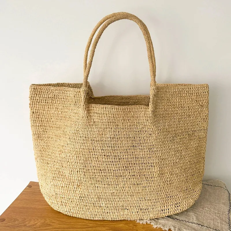 Premium raffia woven tote bag  - Women'S Bag 리뷰 및 가격