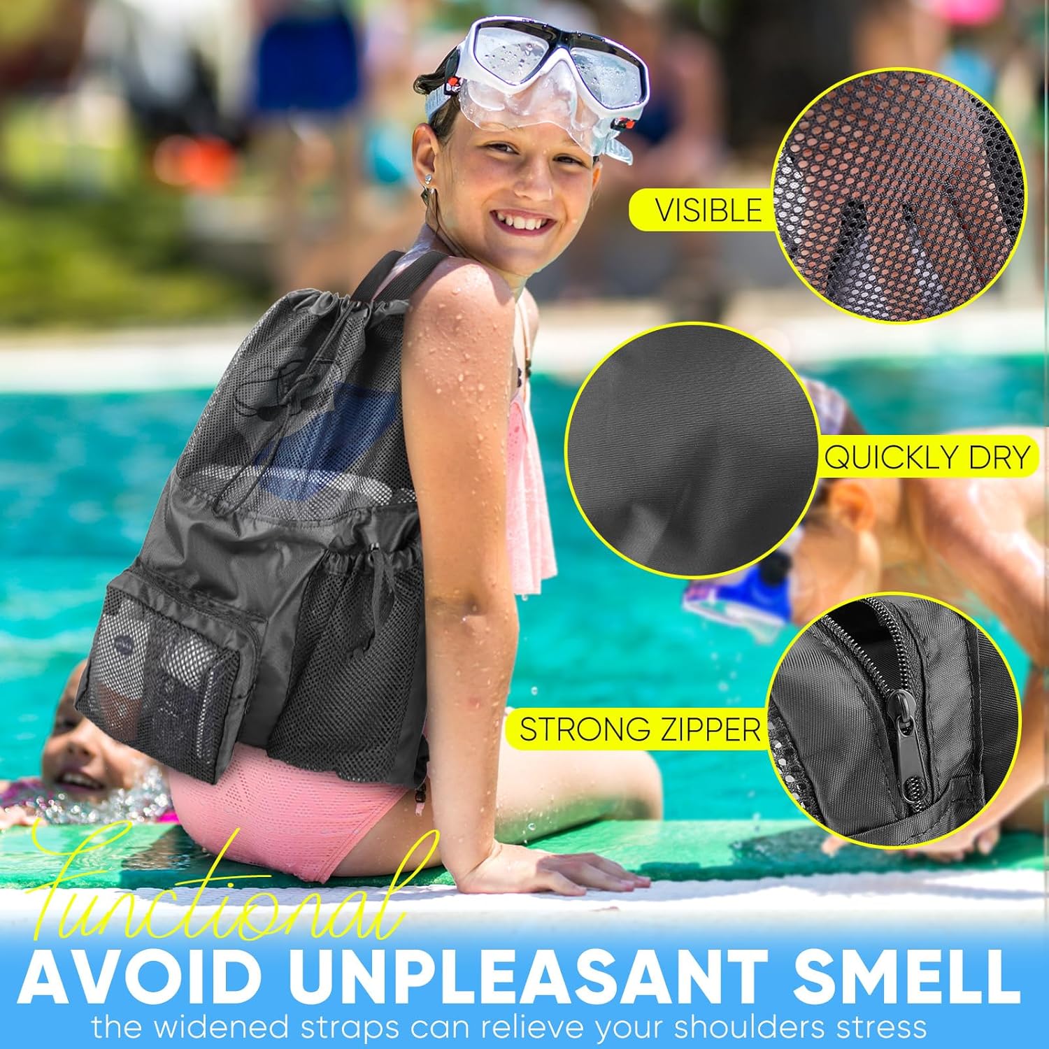 Swim Mesh Beach Bag, Waterproo - Women'S Bag 리뷰 및 가격