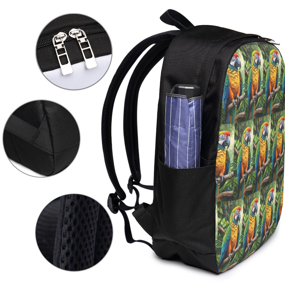 Cute Macaw Parrots Backpack Tr - Women Bags College 리뷰 및 가격