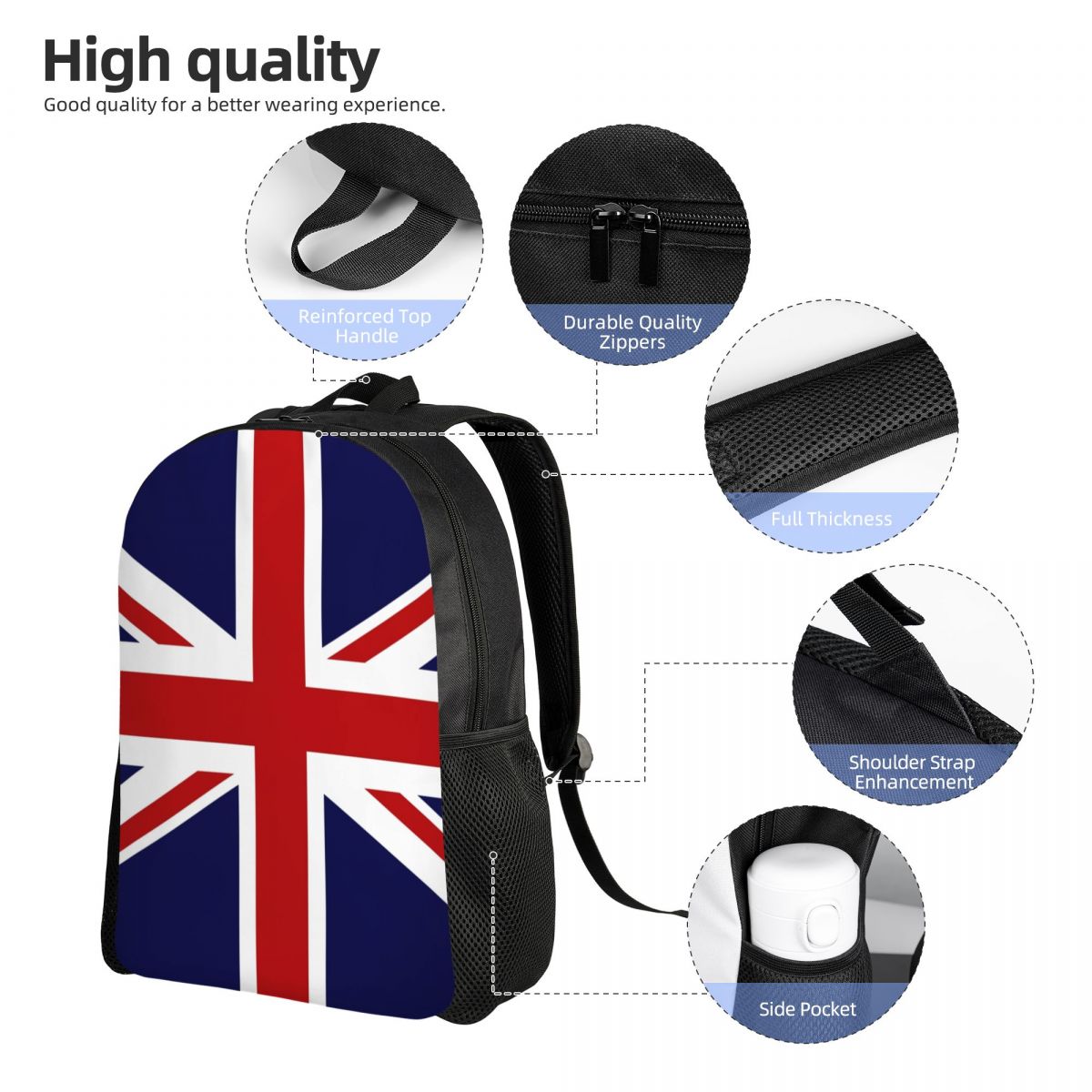 Union Jack Flag Of The UK Back - Women Bags In Uk 리뷰 및 가격