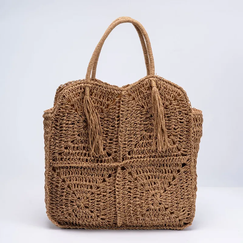 Straw Handwoven Tote Bag with  - Women'S Bag 리뷰 및 가격