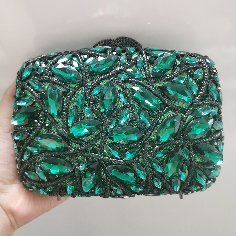Large AB Rhinestone Crystal Cl - Women Bags Golden 리뷰 및 가격