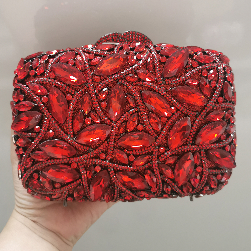 Large AB Rhinestone Crystal Cl - Women Bags Golden 리뷰 및 가격