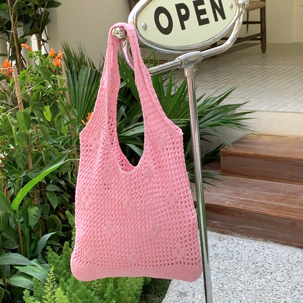 Crochet Bag Handmade Hollow Ou - Women Bags Handmade 리뷰 및 가격