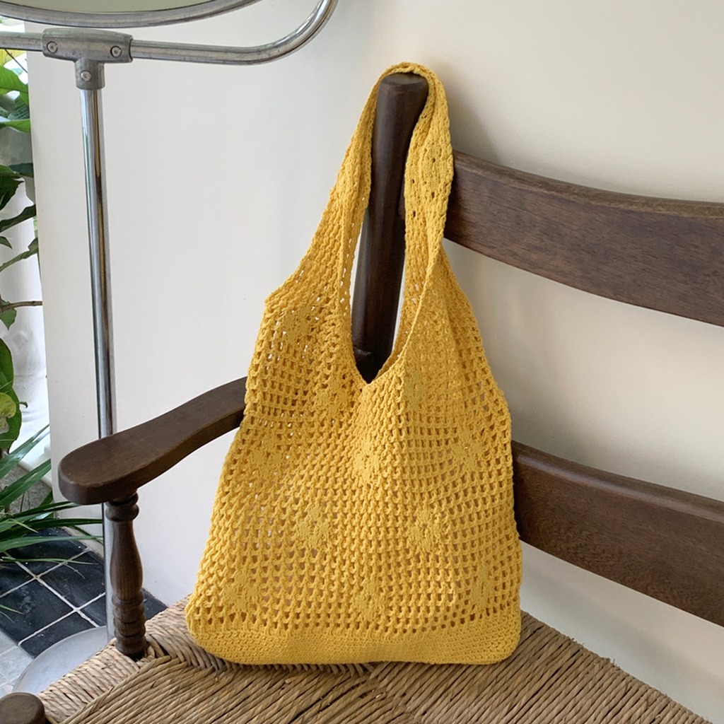 Crochet Bag Handmade Hollow Ou - Women Bags Handmade 리뷰 및 가격