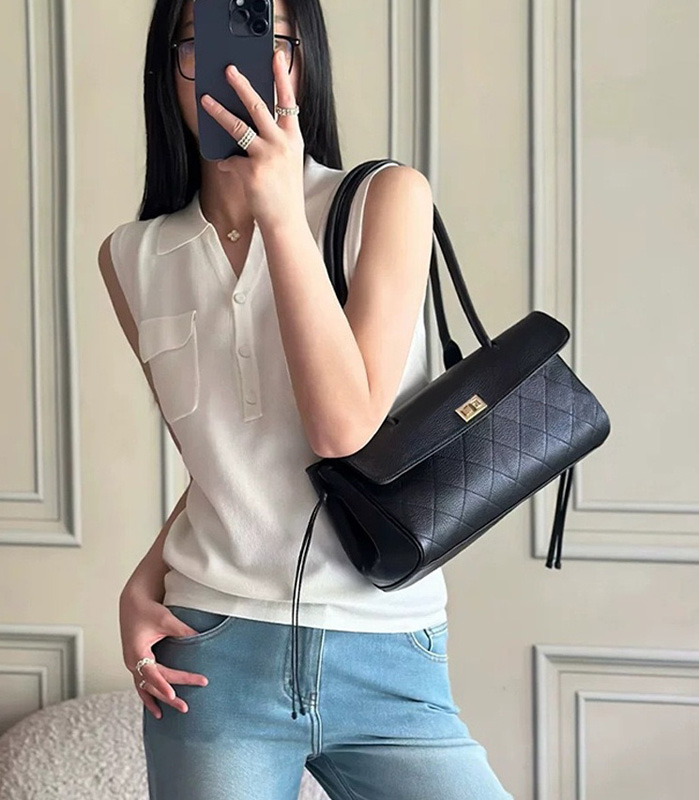 CLAREGQI  2026 New Genuine Lea - Top Handle Structured 리뷰 및 가격