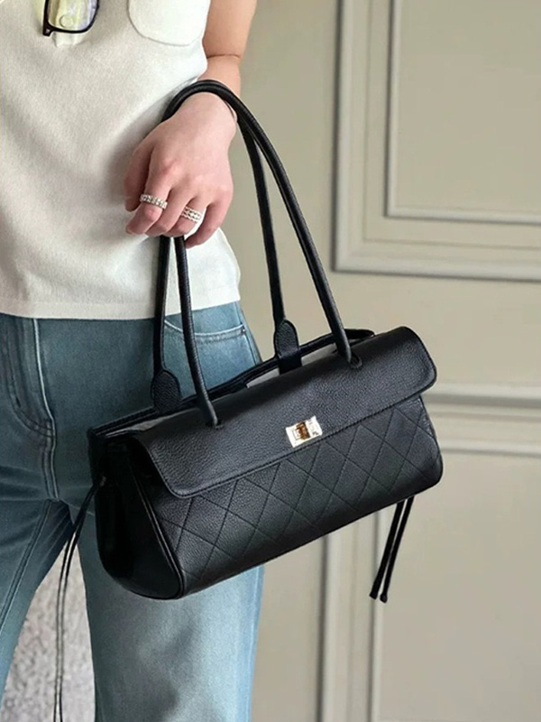 CLAREGQI  2026 New Genuine Lea - Top Handle Structured 리뷰 및 가격
