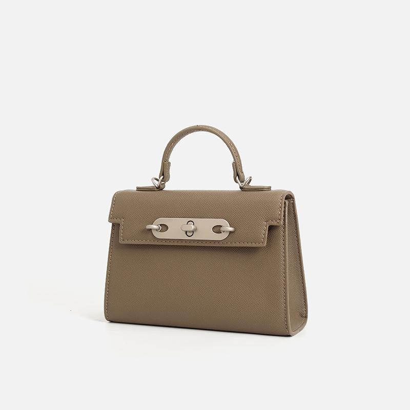 Women Taupe Saffiano Leather T - Top Handle Structured 리뷰 및 가격