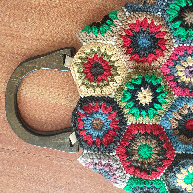 Bohemian Granny SquareCrochet  - Women Bags Handmade 리뷰 및 가격